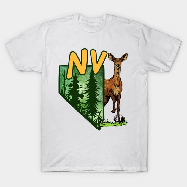 NV Deer T-Shirt by Manfish Inc.